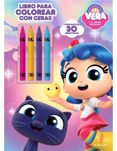 Vera y el Reino Arcoiris Libro para colorear con ceras