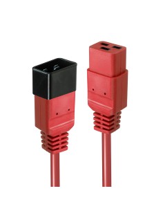 30123 cable de transmisión Rojo 1 m C19 acoplador C20 acoplador