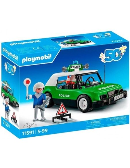 COCHE DE POLICIA CLASICO PLAYMOBIL