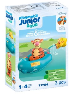 JUNIOR ampDISNEY TIGGERS RUBBER BOAT PLAYMOBIL