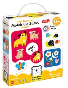 HIGH CONTRAST MATCH THE BATCH PUZZLES 1 ANO