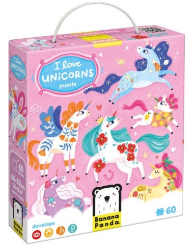 I LOVE UNICORNS PUZZLE 4 ANOS