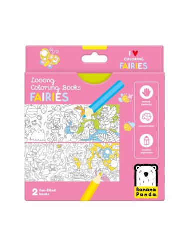 LONG COLORING BOOKS I LOVE COLORING FAIRIES 4 ANOS