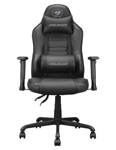 Fusion S Black Silla para videojuegos de PC Asiento acolchado Negro