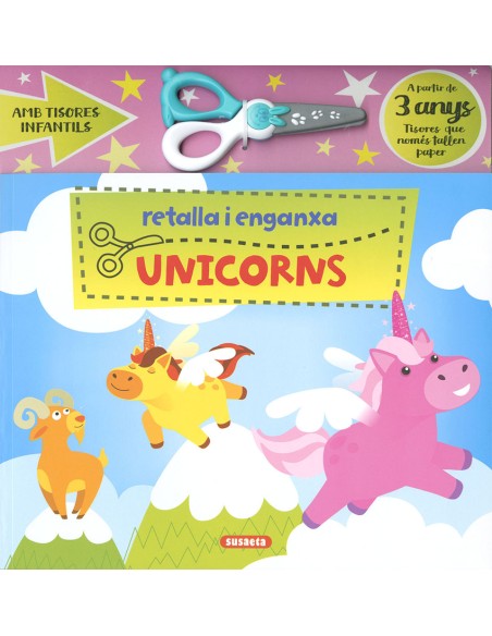 Retalla i enganxa unicorns
