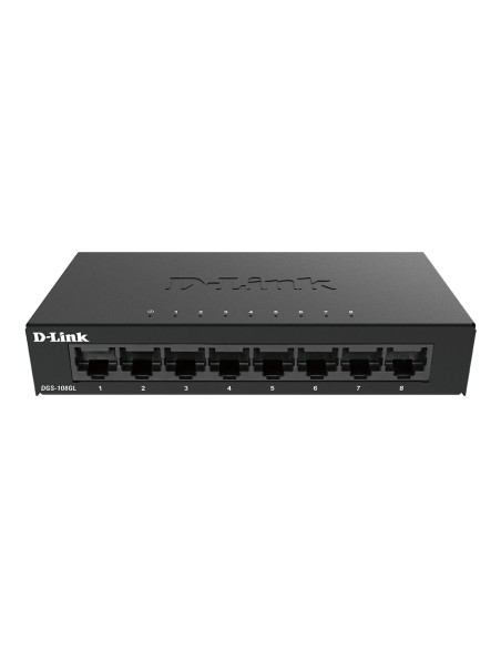 DGS-108GL No administrado Gigabit Ethernet (10/100/1000) Negro
