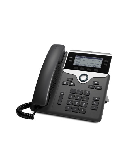 7841 teléfono IP Negro, Plata 4 líneas LCD