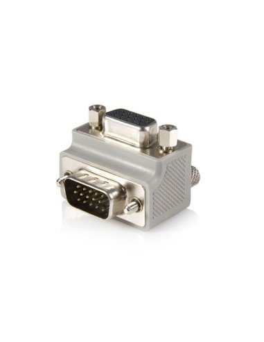 Right Angle VGA / VGA Cable Adapter Type 1 - M/F DB15 Gris