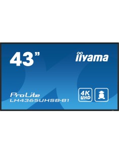 LH4365UHSB-B1 pantalla de señalización Diseño de quiosco 108 cm (42.5") LED Wifi 800 cd / m² 4K Ultra HD Negro Procesador incorp