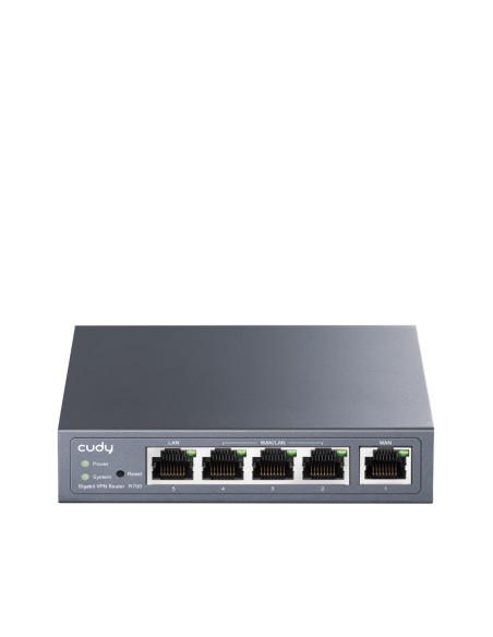 Gigabit Multi-WAN VPN router Ethernet rápido, Gigabit Ethernet Gris