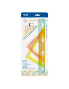 359801NL cirterio Regla de escritorio Plástico Transparente 4 pieza(s)