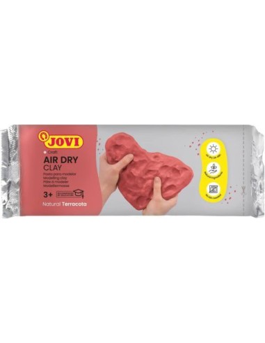 PASTA PARA MODELAR AIR DRY CLAY JOVI 500G TERRACOTA