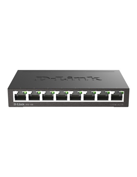 DGS-108 switch No administrado L2 Gigabit Ethernet (10/100/1000) Negro