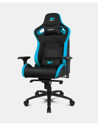 DR600BL silla para videojuegos Butaca para jugar Asiento acolchado Negro, Azul