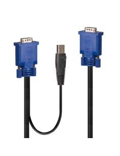 32186 cable para video, teclado y ratón (kvm) Negro, Azul 2 m