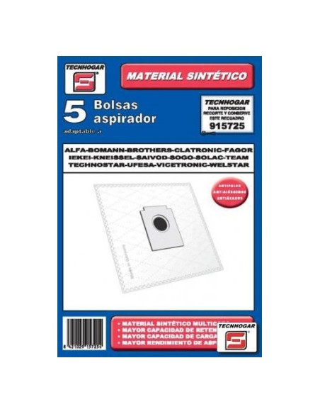 915725 accesorio y suministro de vacío Aspiradora de tambor Bolsa para el polvo