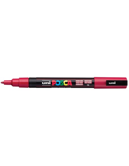POSCA PC-3M Rojo oscuro 186525 Pack 6