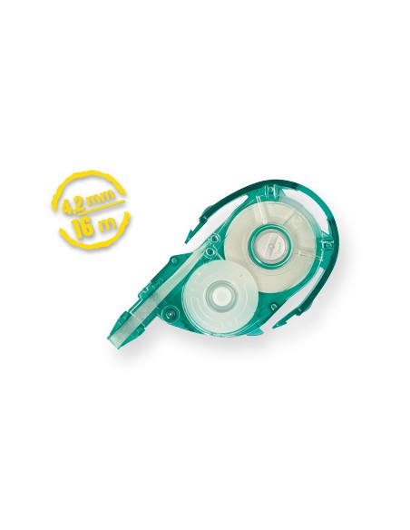 Mono YXE corrección de películo/cinta 16 m Verde, Transparente, Blanco