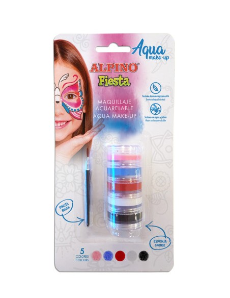 ALPINO MAQUILLAJE PALETA ACUARELABLE AQUA MAKE-UP C/SURTIDOS DL000621 Pack 12 Unid