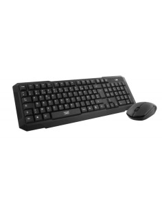 KBSCFIRSTES teclado Ratón incluido Oficina RF inalámbrico QWERTY Inglés, Español Negro