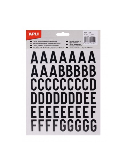 04425 símbolo autoadhesivo 209 pieza(s) Negro Carta 04425 símbolo autoadhesivo 209 pieza(s) Negro Carta