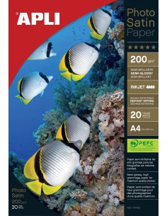 04453 papel fotográfico A4 Blanco Semi-brillo