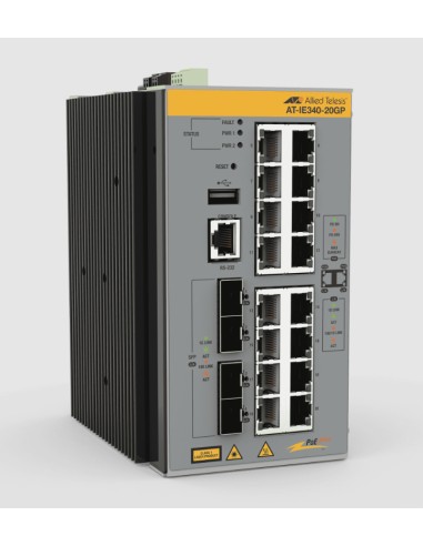AT-IE340-20GP-980 switch Gestionado L3 Gigabit Ethernet (10/100/1000) Energía sobre Ethernet (PoE) Gris