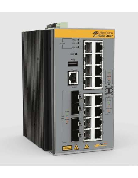 AT-IE340-20GP-980 switch Gestionado L3 Gigabit Ethernet (10/100/1000) Energía sobre Ethernet (PoE) Gris