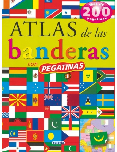 Atlas de las banderas con pegatinas