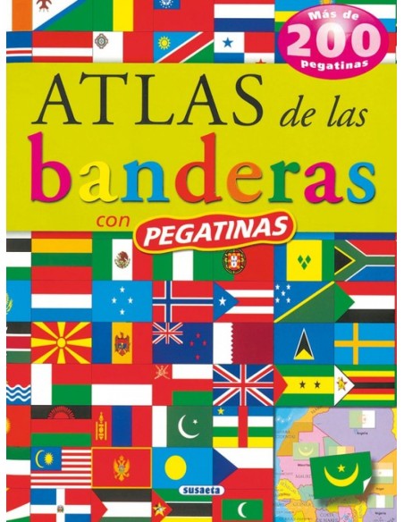 Atlas de las banderas con pegatinas