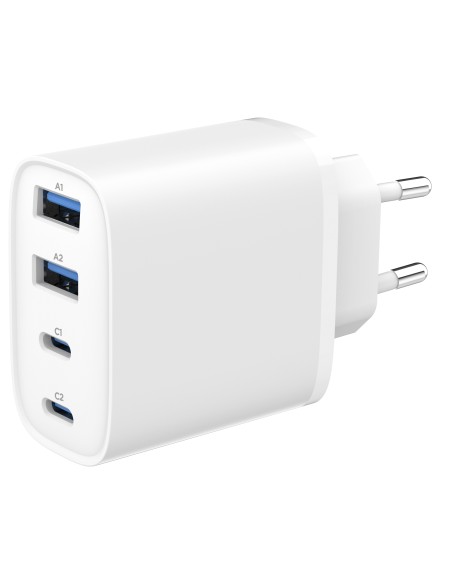 TA-UC-2A2C-PD40-01-W cargador de dispositivo móvil Smartphone, Tableta Blanco Corriente alterna Carga rápida Interior