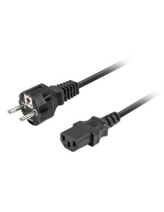 CA-C13C-14CC-0018-BK cable de transmisión Negro 1,8 m C13 acoplador CEE7/7