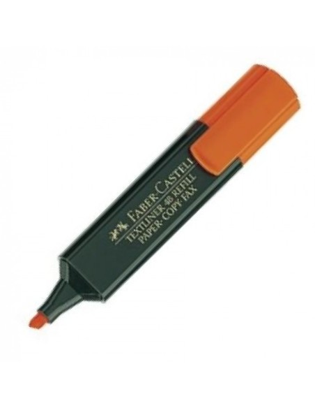 C 10 marcador fluorescente textliner 48 naranja faber castell