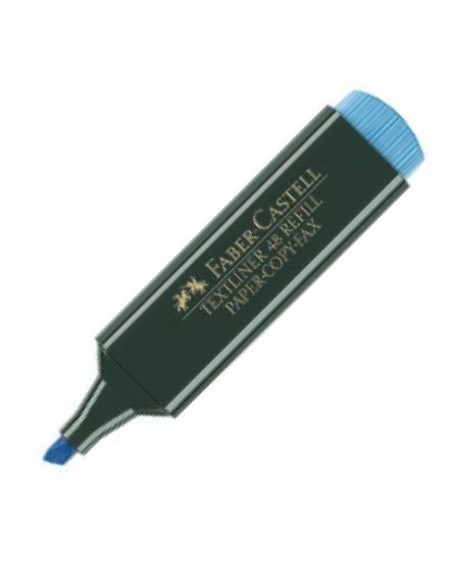 C 10 marcador fluorescente textliner 48 azul faber castell