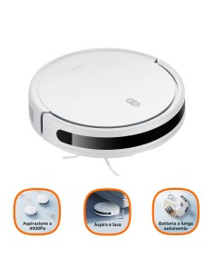 E10 aspiradora robotizada 0,4 L Sin bolsa Blanco