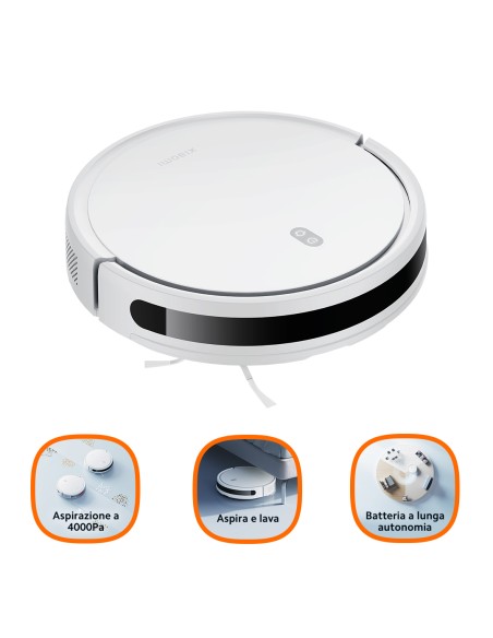 E10 aspiradora robotizada 0,4 L Sin bolsa Blanco