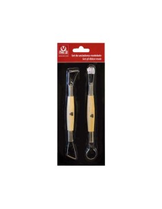 SET 2 VACIADORES DOBLES MADERA SIO-2 37000029