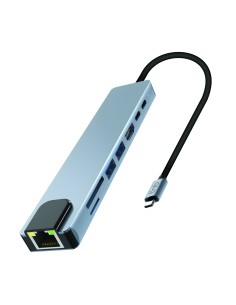Hub iClick - 8 in 1 USB-C Hub - Aluminum