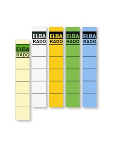 Spine Label for Lever Arch Files 190 x 34 mm Buff etiqueta autoadhesiva Multicolor 10 pieza(s)