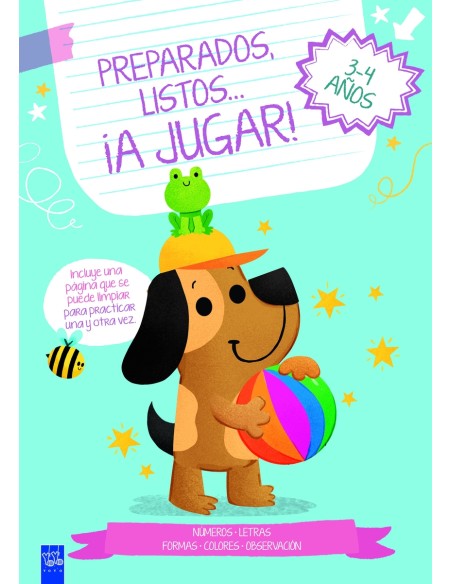 Preparados listos a jugar 3 4 anos azul