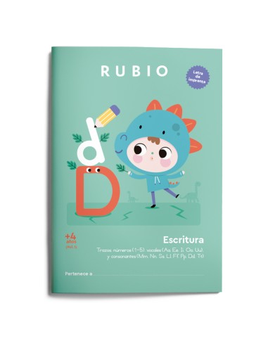 ESCRITURA CON LETRA DE IMPRENTA 4 ANOS VOL 1