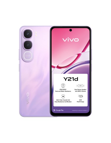 Y21d 17 cm (6.68") Android 15 4G USB Tipo C 4 GB 128 GB 6500 mAh Púrpura
