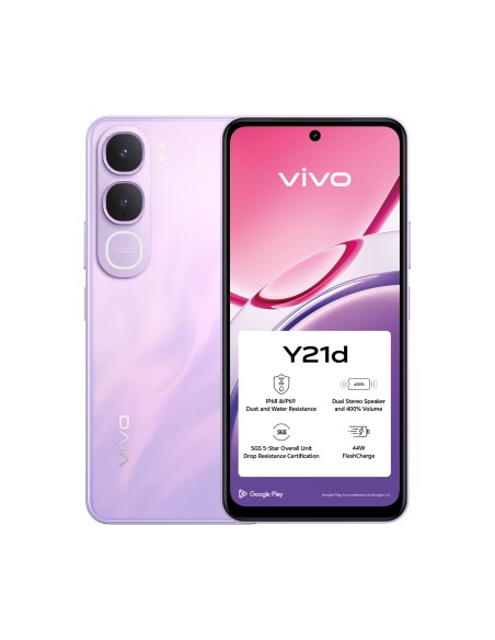 Y21d 17 cm (6.68") Android 15 4G USB Tipo C 4 GB 128 GB 6500 mAh Púrpura