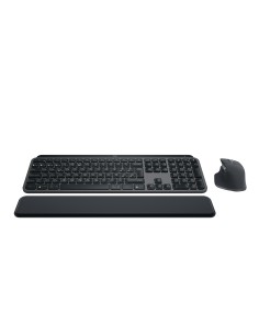 MX Keys S Combo teclado Ratón incluido Oficina RF Wireless + Bluetooth QWERTY Español Grafito
