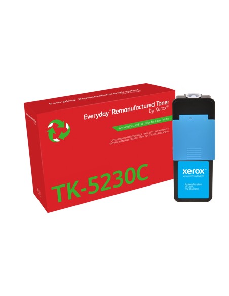Remanufacturado Everyday Tóner Everyday Cian remanufacturado de Xerox es compatible con Kyocera TK-5230C, Capacidad estándar