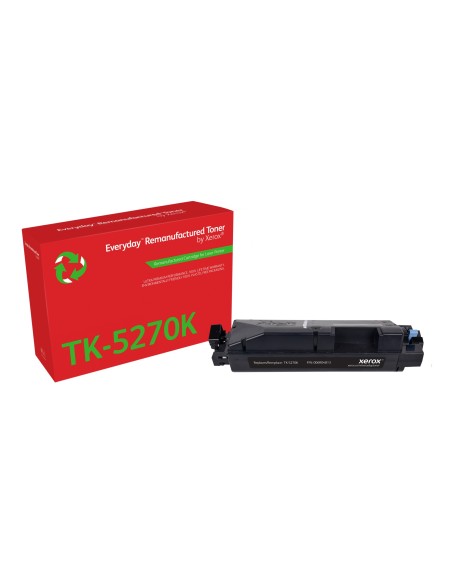 Remanufacturado Everyday Tóner Everyday Negro remanufacturado de Xerox es compatible con Kyocera TK-5270K, Capacidad estándar