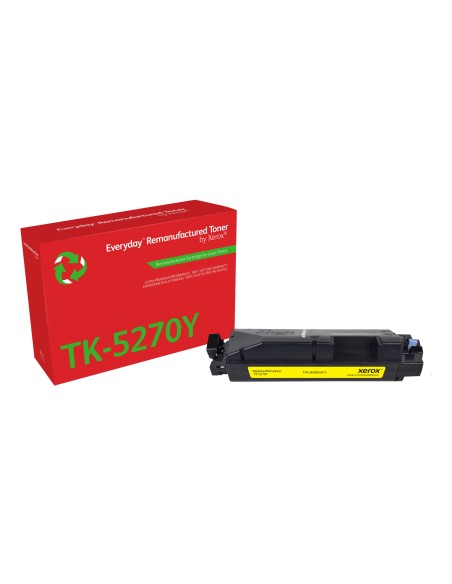 Remanufacturado Everyday Tóner Everyday Amarillo remanufacturado de Xerox es compatible con Kyocera TK-5270Y, Capacidad estánda
