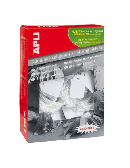 00389 etiqueta sin adhesivo 1000 pieza(s) Blanco