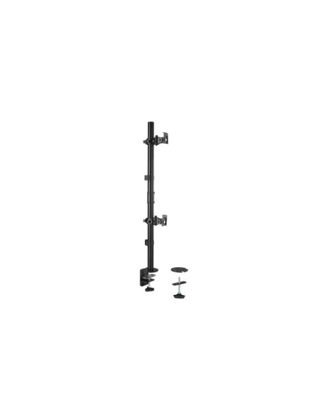 Brazo vertical para dos monitores