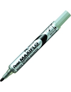 C 12 rotulador para pizarra blanca maxiflo s color negro punta media pentel